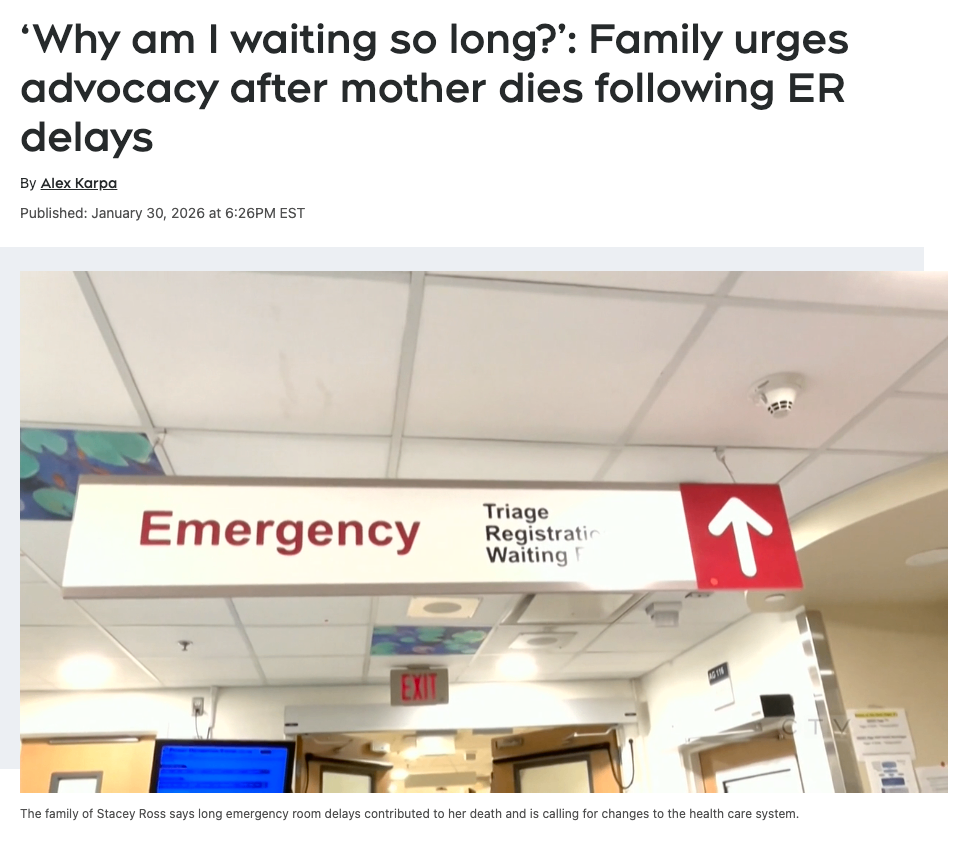 “为什么我要等这么久?”:母亲因急诊延误去世,家属呼吁患者要为自己发声