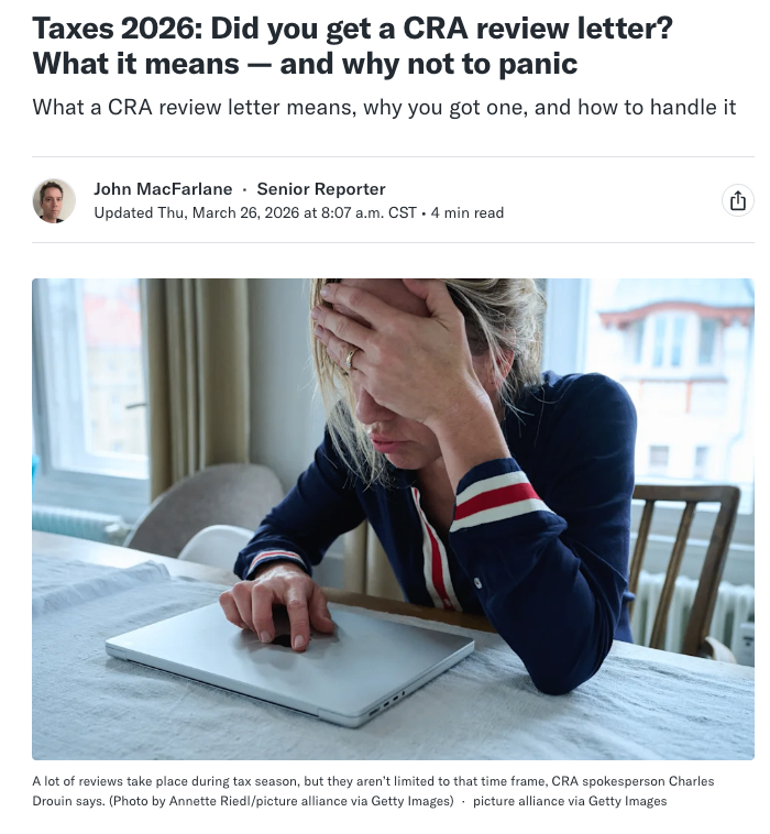 收到 CRA 审查信别慌:这通常只是核实,不是审计