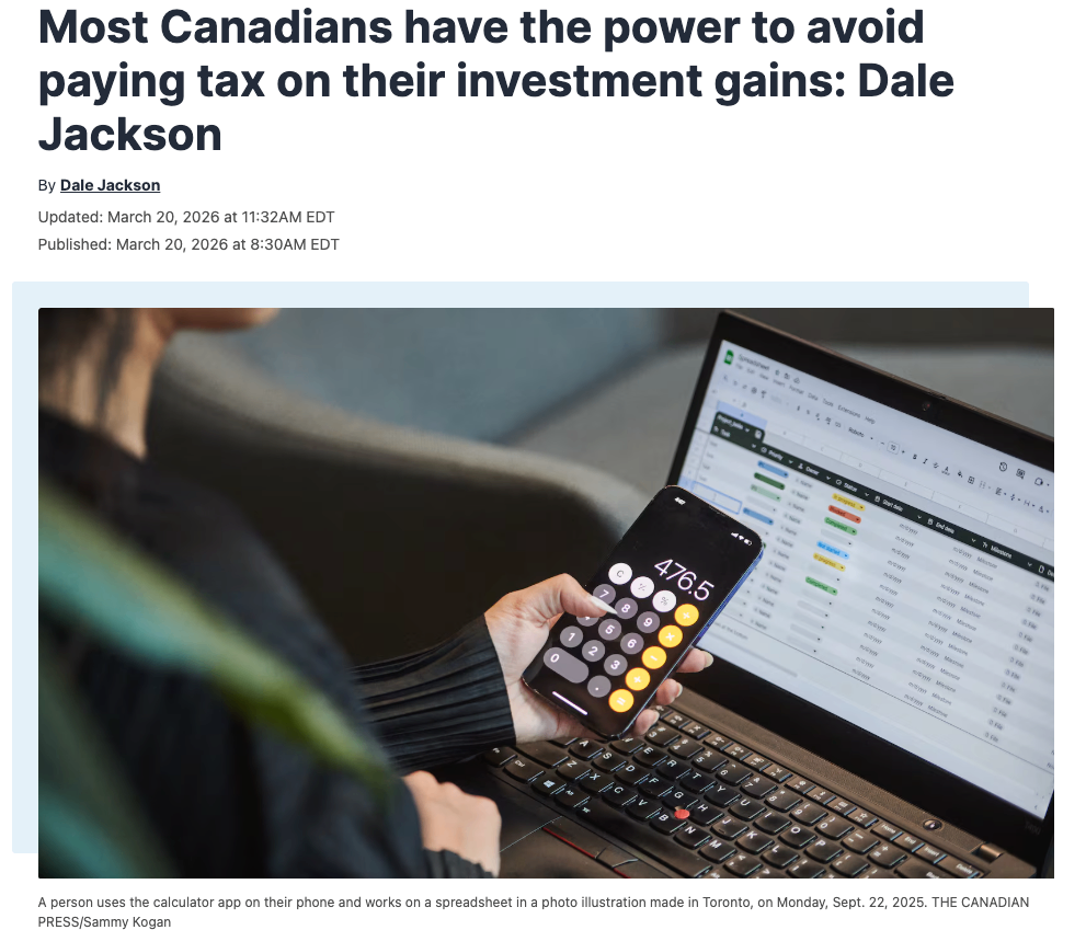 多数加拿大人其实可以合法避免为投资收益缴税