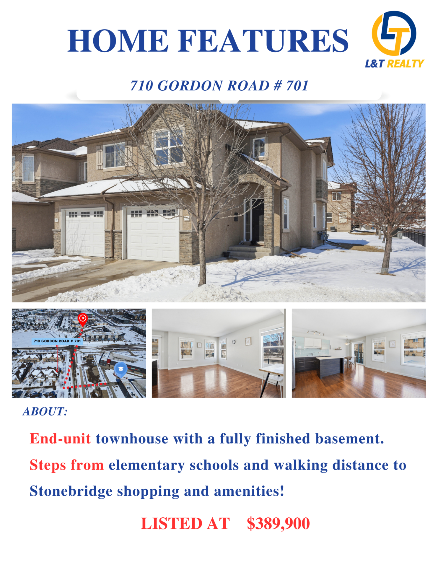 Public Open House 公开看房—石桥社区边套联排-710 Gordon Road # 701——林与唐地产 - 2