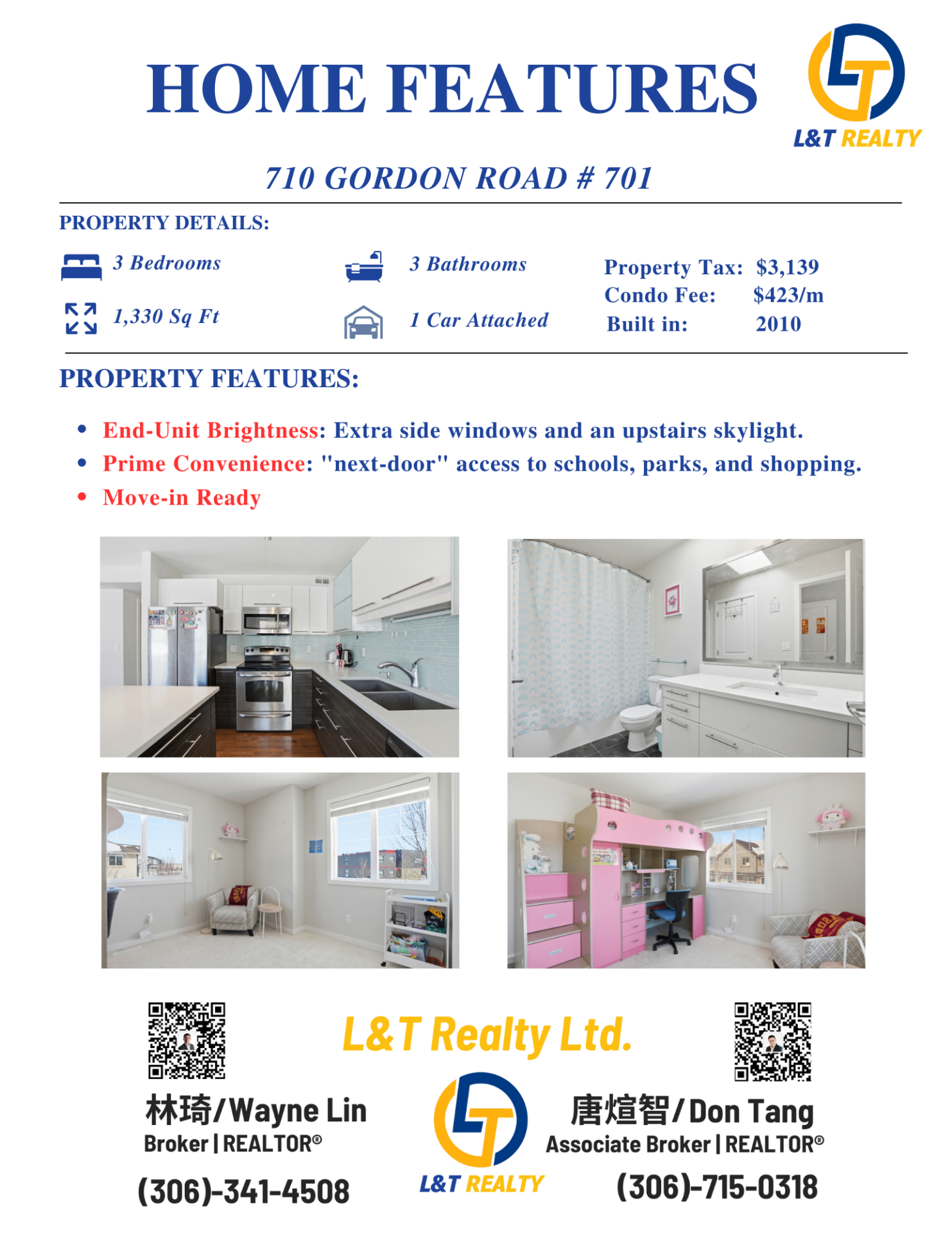 Public Open House 公开看房—石桥社区边套联排-710 Gordon Road # 701——林与唐地产 - 3