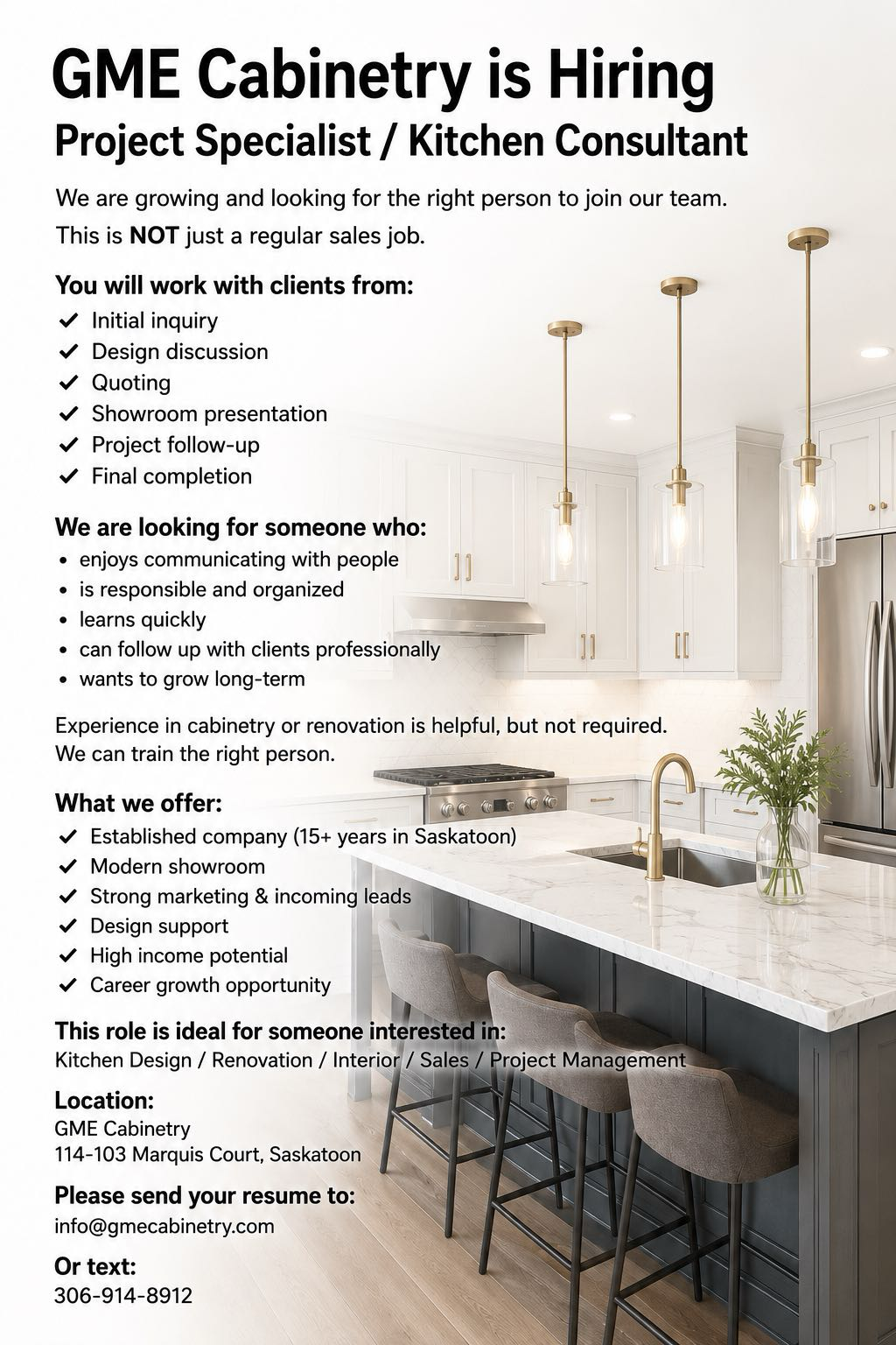 GME Cabinetry Hiring