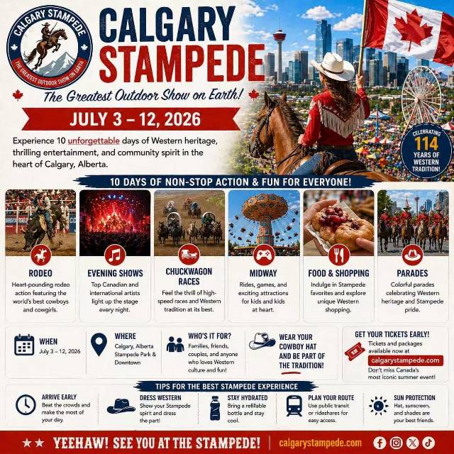  2026 卡尔加里牛仔节来啦