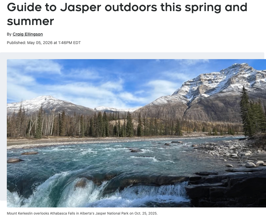 Jasper 今夏户外活动指南