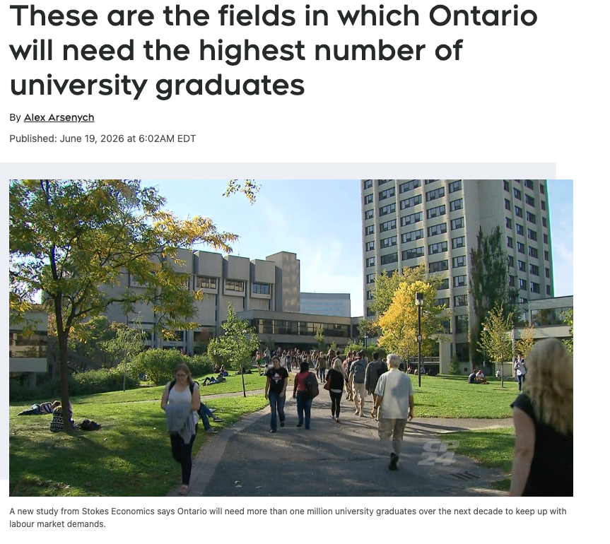 安省未来最需要大学毕业生的领域