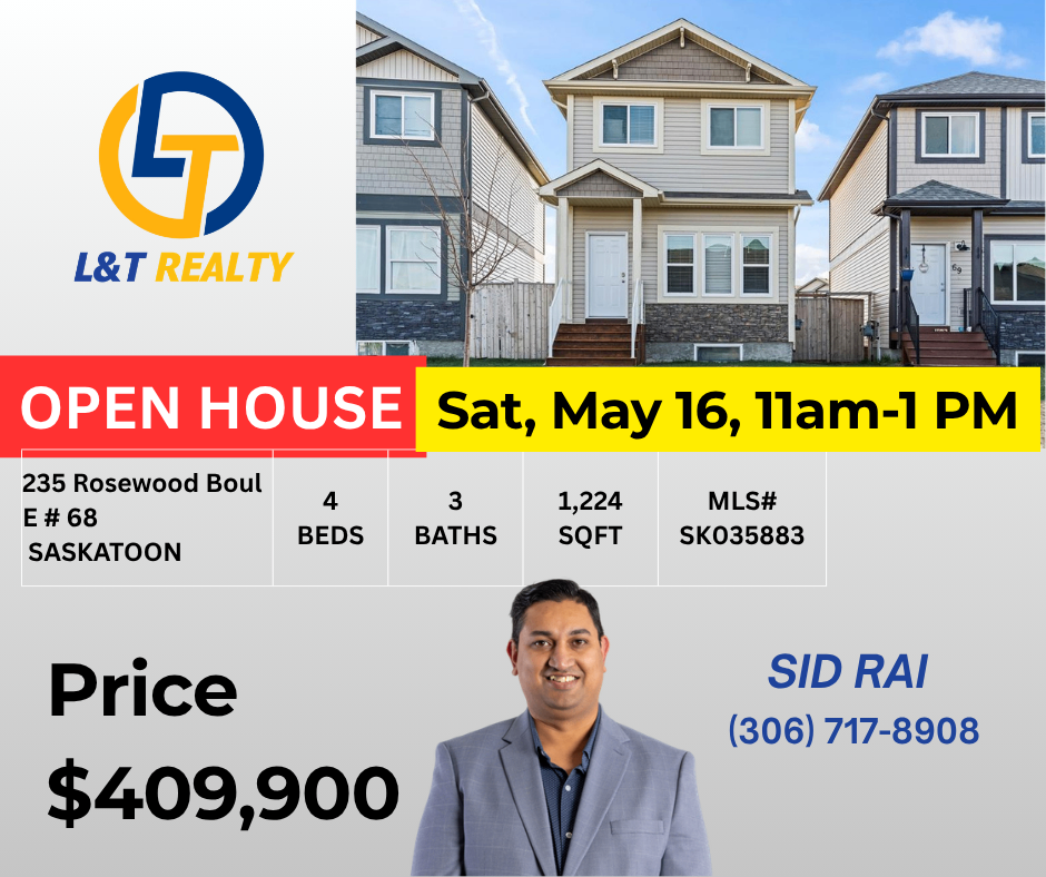 OPEN HOUSE-5/16周六-中午11-1点-235 Rosewood Boul E # 68——林与唐地产